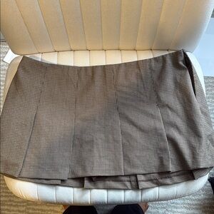 Abercrombie Classic Brown Checkered Skirt